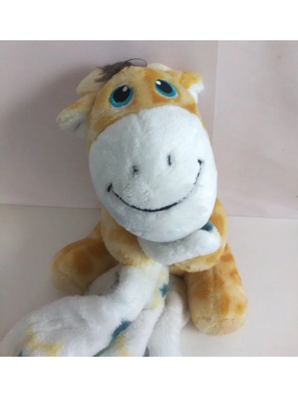 Little Beginnings Giraffe Lovey Snuggy Security Blanket 8